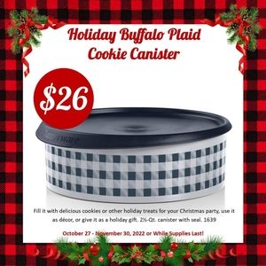 Tupperware cookie canister